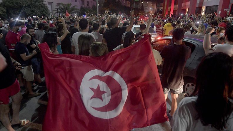 LK: Tunisia, mielenosoitus