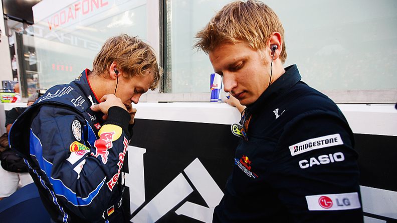 Sebastian Vettel ja Tommi Pärmäkoski. 