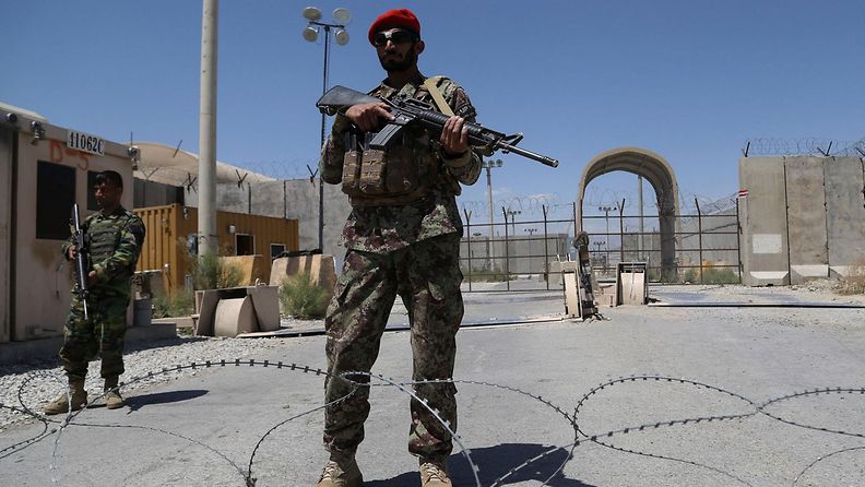 Afganistanin hallituksen sotilas heinäkuun alussa.