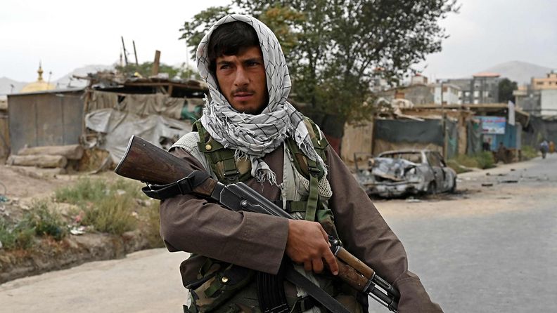 Taleban-taistelija Kabulissa.