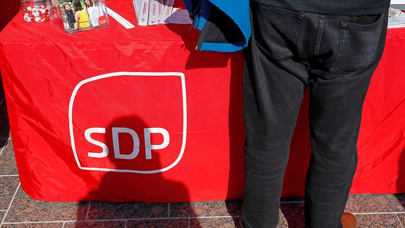 AOP  Vaalit, SDP, logo, vaalikoju