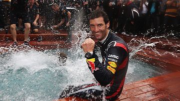 Mark Webber otti ilon irti Monacon GP:n voitostaan