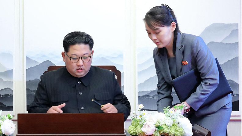 Kim Jong-un ja Kim Yo-jong.