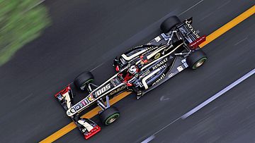 Kimi Räikkönen vauhdissa Monacossa.