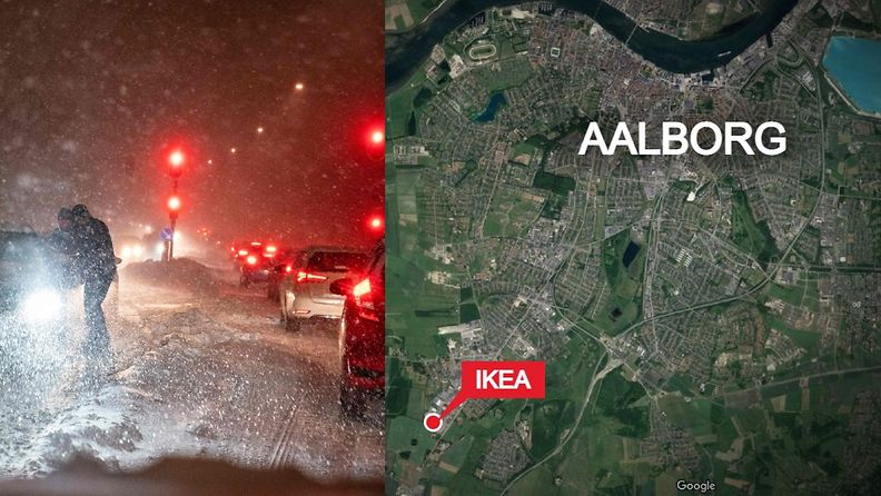 Tanska-Aalborg-Ikea-Lumikaaos