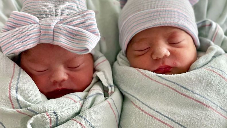 Kalifornialaiset kaksoset syntyivät eri vuosina. Kuva CNN