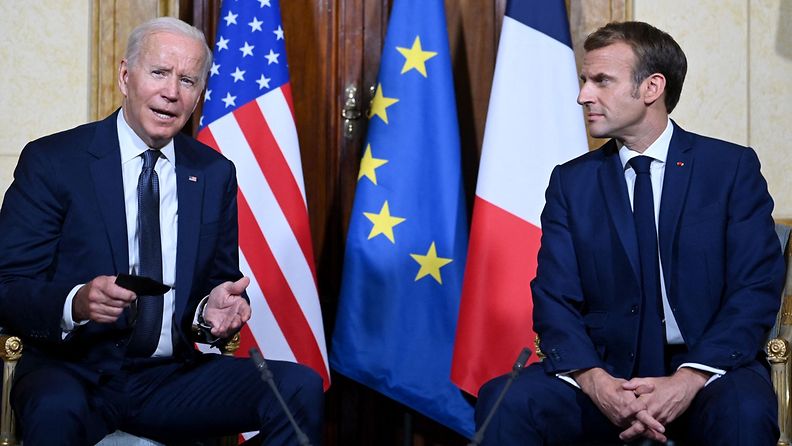 Biden ja Macron.