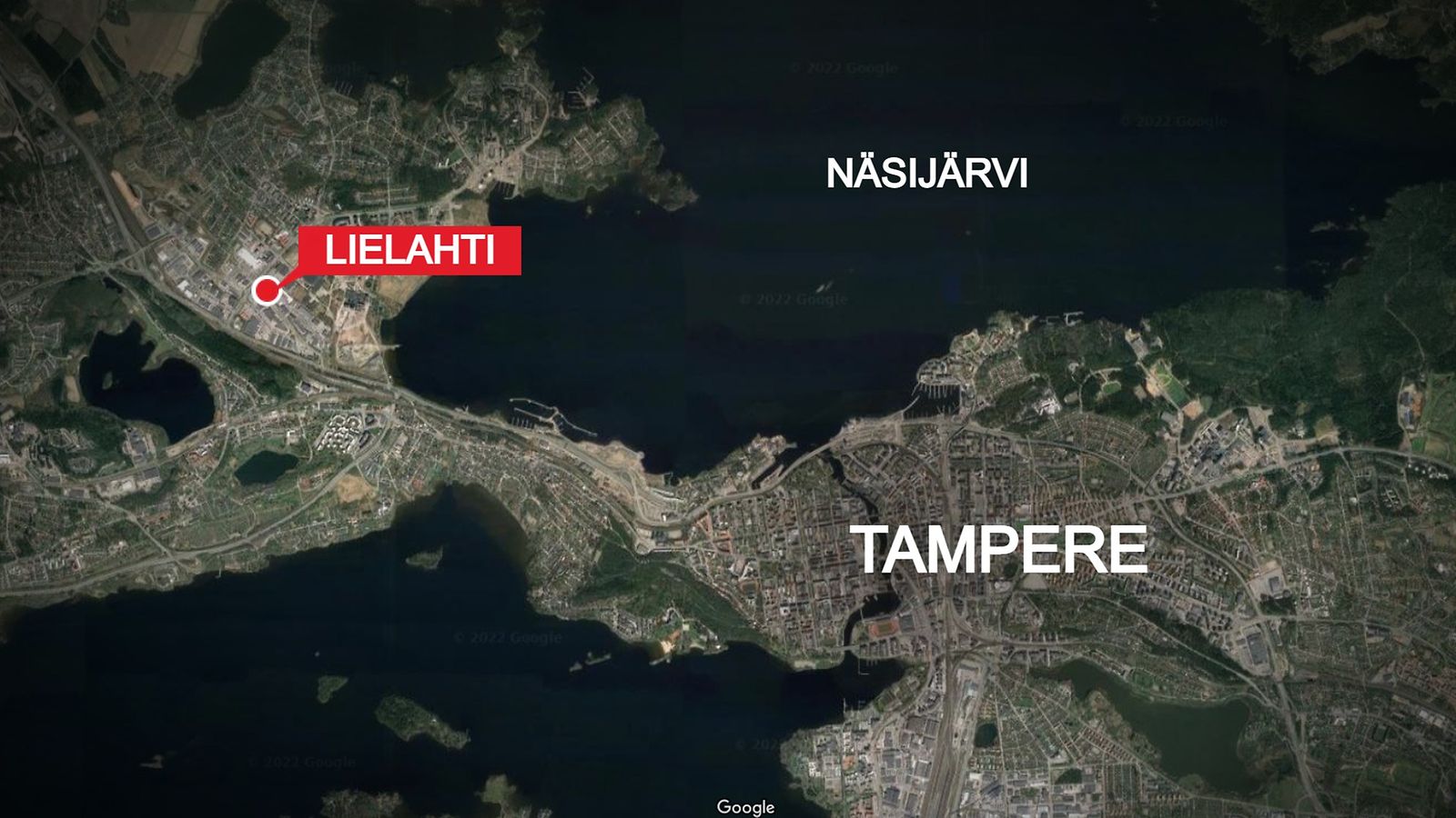 Ihminen putosi jäihin Näsijärvellä Tampereella 