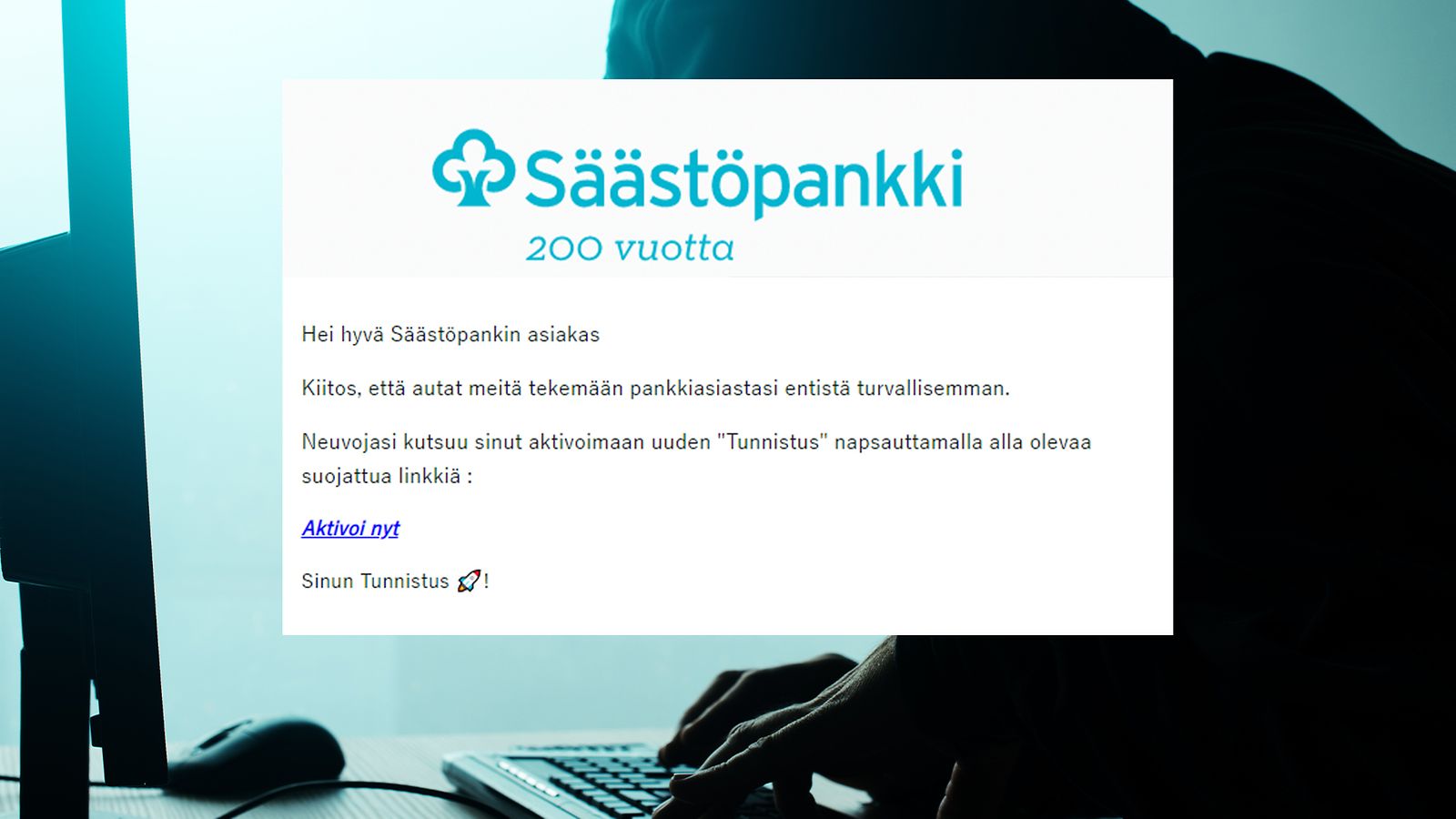 Oletko saanut tällaisen viestin Säästöpankilta? Kyseessä on verkkohuijaus -  