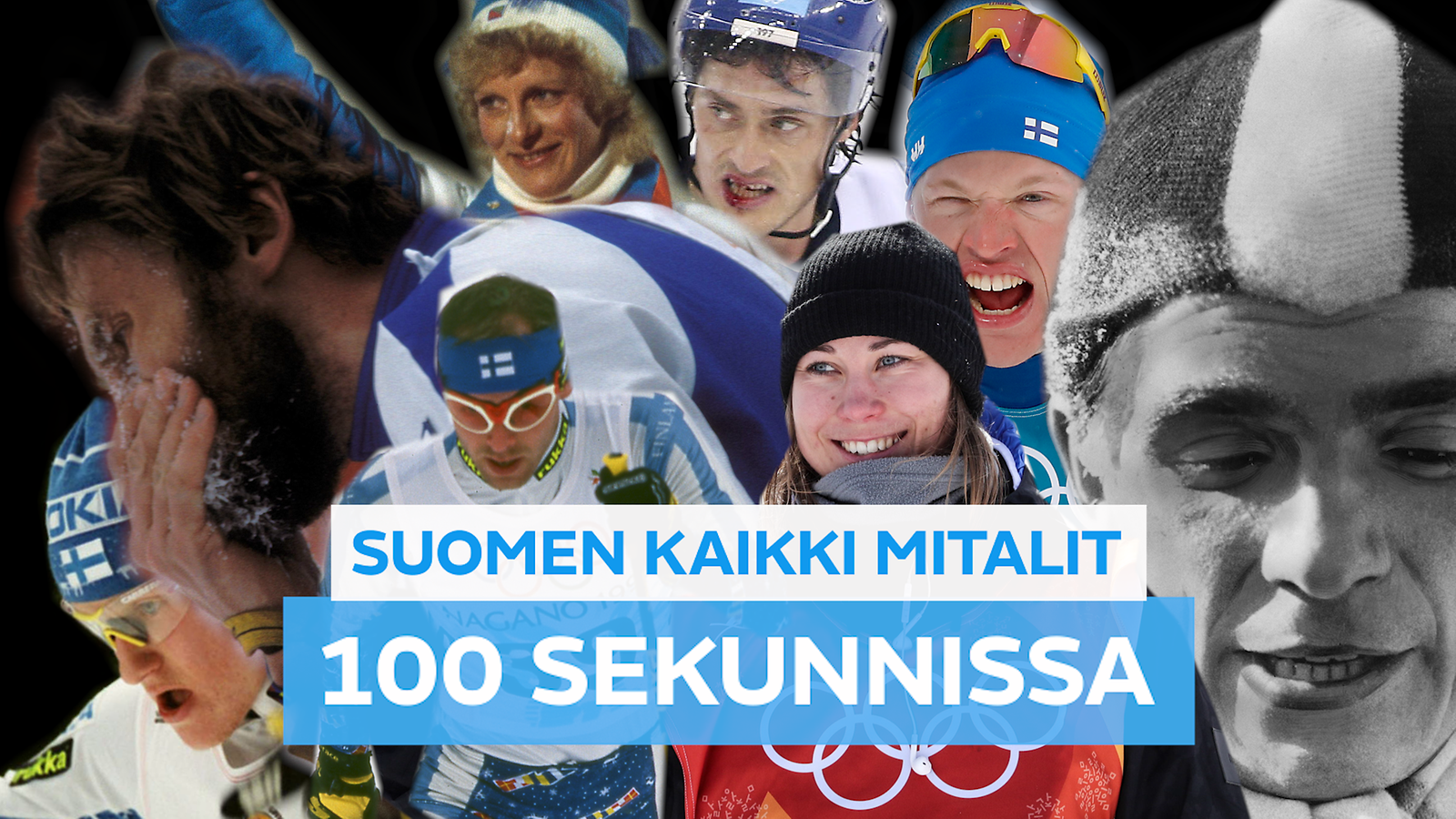 Suomen kaikki talviolympialaisten mitalit 100 sekunnissa 