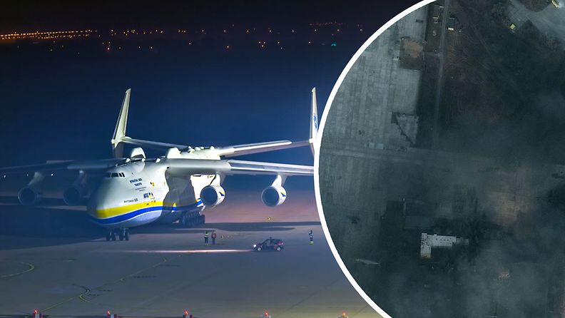 Maailman suurin lentokone on tuhottu Ukrainassa