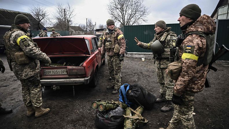 Ukrainan armeijan sotilaita.