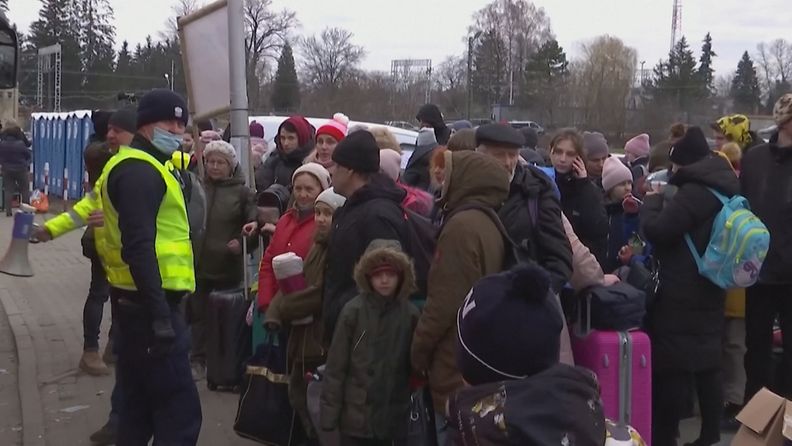 Pakolaiset Ukrainasta, Puolan raja
