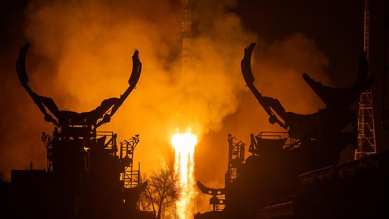 AOP Sojuz laukaisu Baikonur Kazakstan ISS