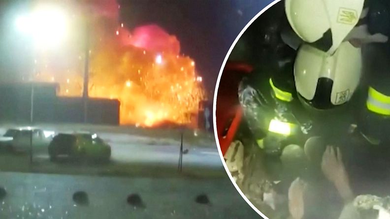 Kiovassa kuoli useita ostoskeskuksen pommituksessa – valvontakamera tallensi kaupunkia vavisuttaneen valtavan räjähdyksen