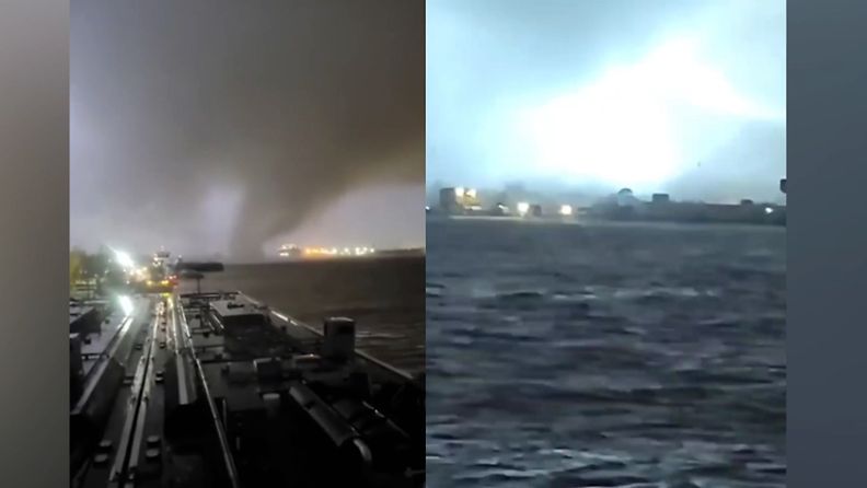 Tornado riehui New Orleansissa 22. maaliskuuta 2022.