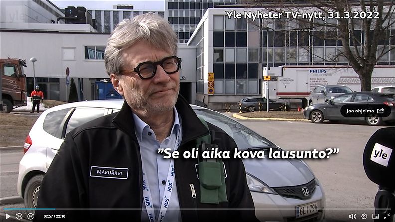 HUSin johtajaylilääkäri Markku Mäkijärven kommentit aiheuttivat ihmetystä.