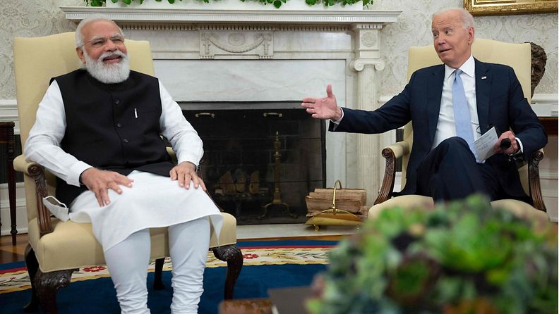 Biden ja Modi syyskuussa 2021.