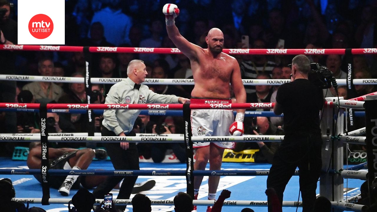 Tyson Fury ja Dillian Whyte nyrkkeilyn MMottelussa MTV seuraa
