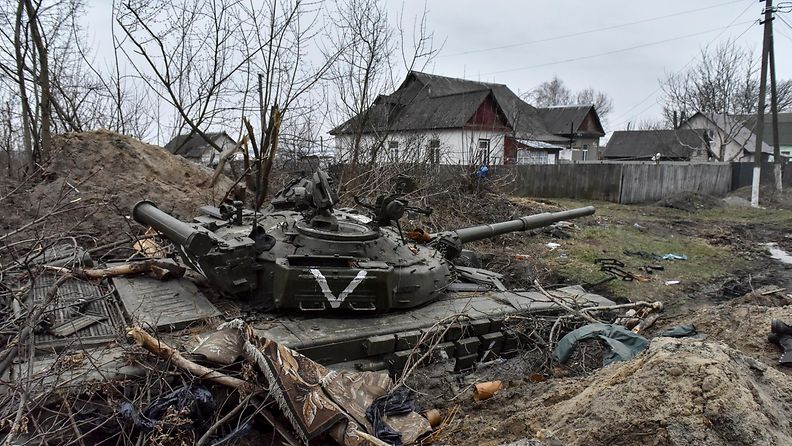 Venäläinen panssarivaunu Ukrainassa EPA