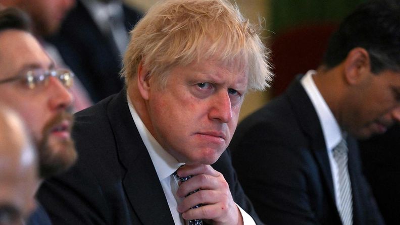 Boris Johnson toukokuussa 2020.