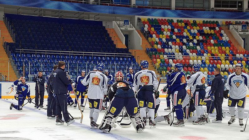 Leijonalauma otti harjoituksissa tuntumaa Moskovan jäähän.