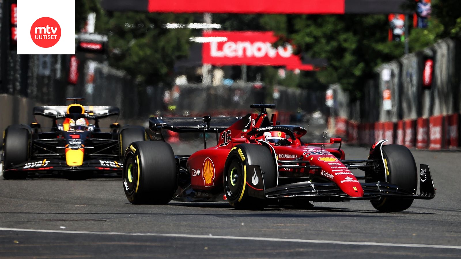 Azerbaidzhanin F1-kisan tulokset 2022: Charles Leclerc keskeytti, Red  Bullille kaksoisvoitto 