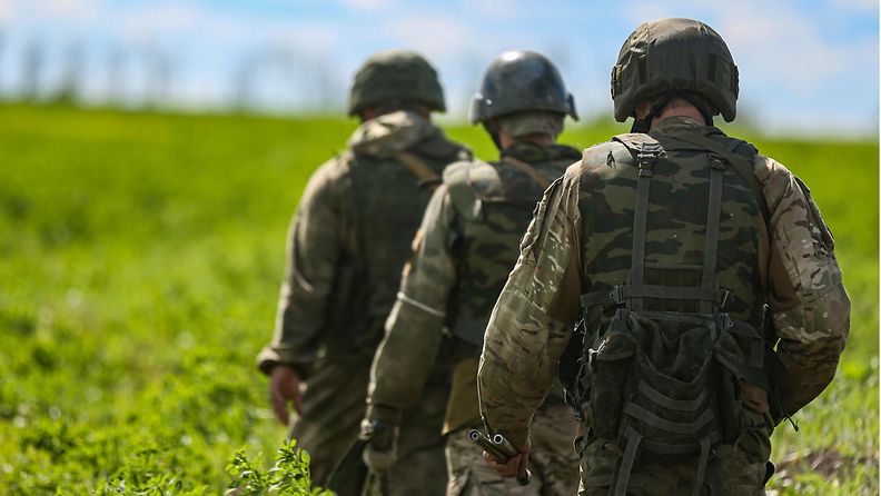 Donetskin kansantasavallan sotilaita toukokuussa 2022.
