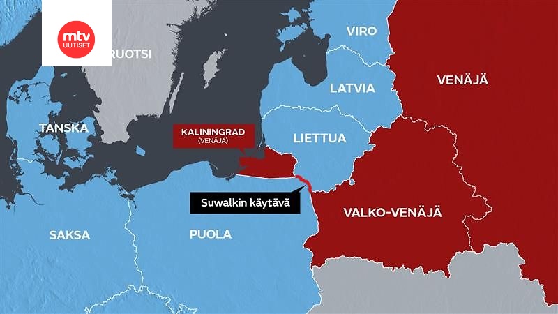 Venäjän Vallan Jakava Suwalkin Käytävä On Nato Euroopan Puolustuksen Heikko Kohta Alle 100