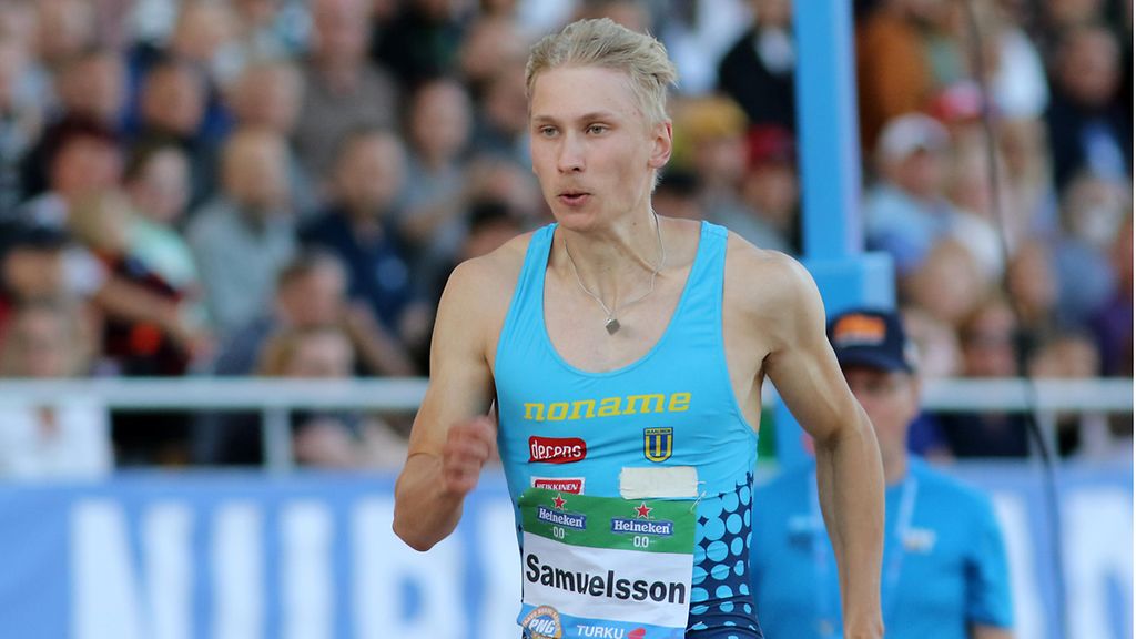 Samuli Samuelsson juoksi uuden 100 metrin Suomen ennätyksen. Aika 10,16. -  