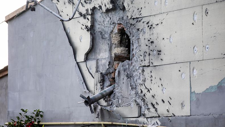 AOP ohjus seinässä Ukraina