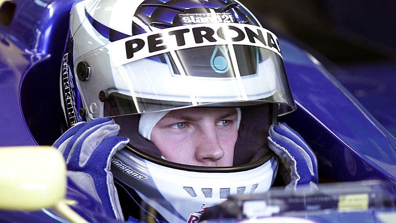 Kimi Räikkönen Sauberin ratissa vuonna 2000.