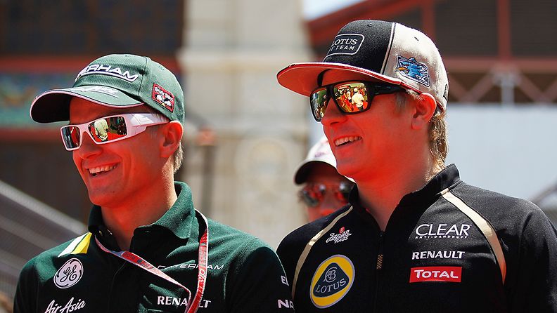 Heikki Kovalainen ja Kimi Räikkönen.