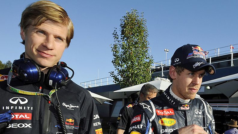 Heikki Huovinen ja Sebastian Vettel Australian GP:ssä.