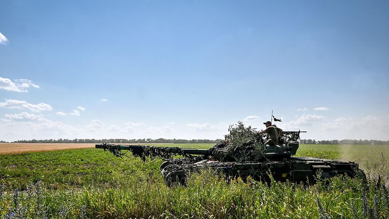 Ukrainalainen panssarivaunu heinäkuussa Etelä-Ukrainassa.