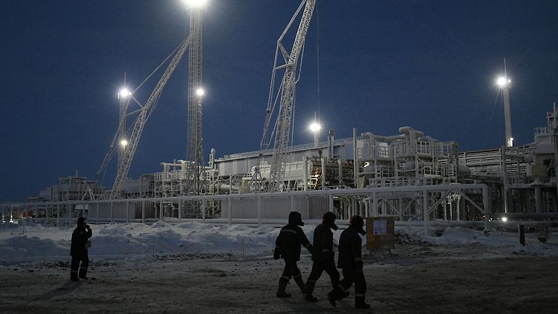Venäläinen öljy- ja kaasukenttä Siperiassa marraskuussa 2021