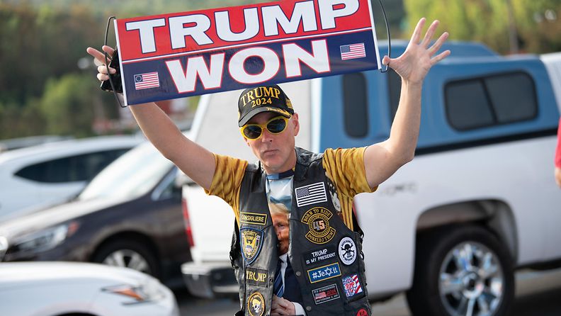 Donald Trumpin kannattaja Pennsylvaniassa 3. syyskuuta 2022.