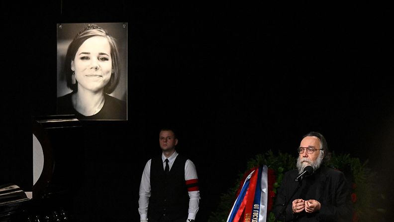 Darja Duginan hautajaiset elokuussa 2022.