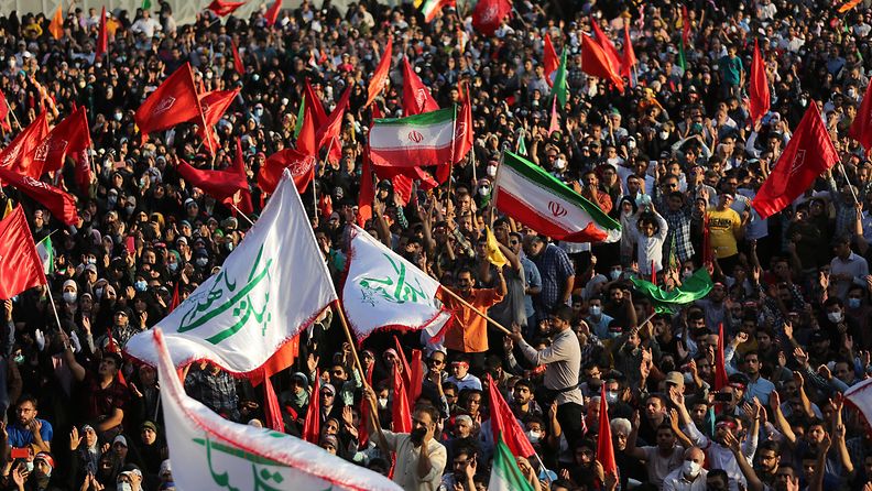 Iran hallitusta tukeva mielenosoitus 6. lokakuuta