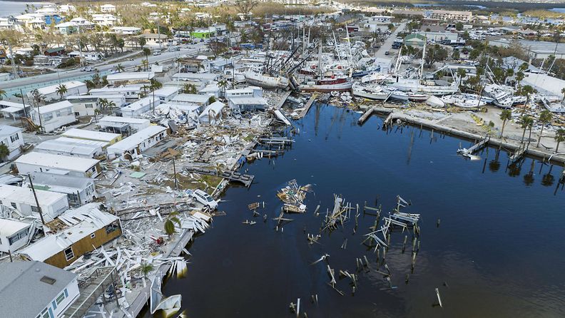 Fort Myersin kaupunki Leen piirikunnassa Floridassa oli yksi pahiten hurrikaani Ianin tuhoista kärsineistä alueista.
