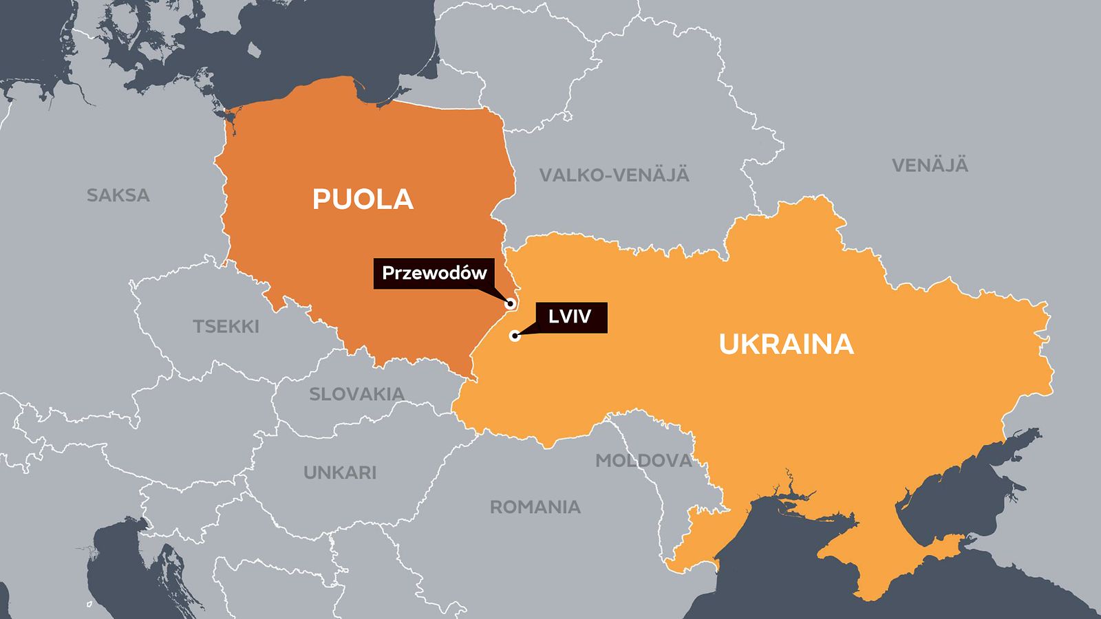 Ukraina vaatii kumppanimailtaan tietoa siitä, miksi ne epäilevät Puolassa  ukrainalaista ohjusta – syyttää itse tapahtuneesta Venäjää 