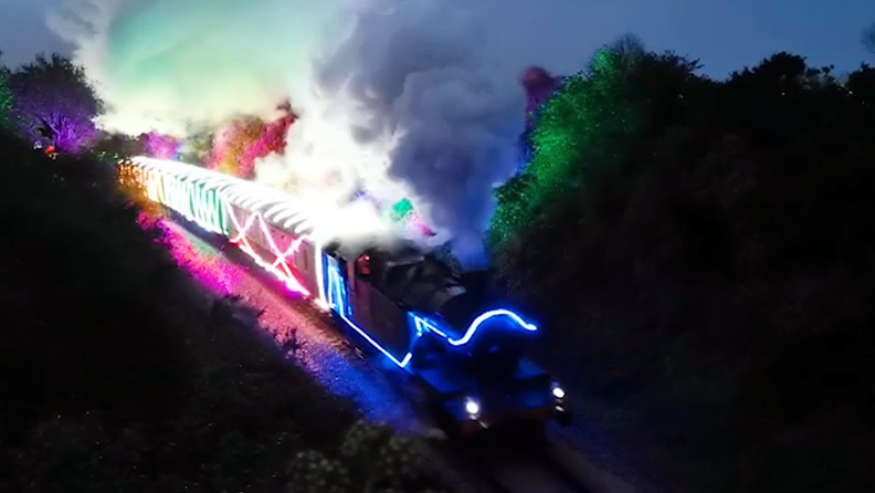 neon-juna videolle
