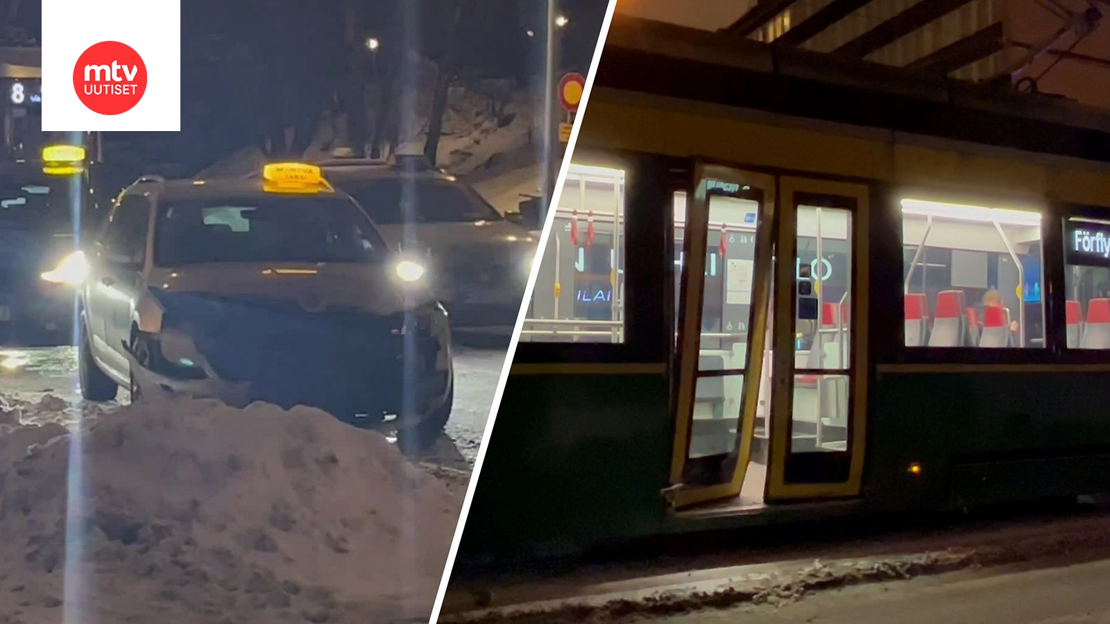 Taksi Ja Raitiovaunu Kolaroivat Helsingissä – Katso Hurja Video ...