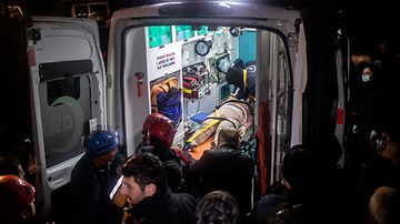 Maanjäristys on vaatinut jo yli 500 uhria. Photographer: REFIK TEKIN. Turkki maanjäristys 6.2.2023