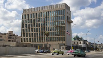 Yhdysvaltain suurlähetystö Havannassa tammikuussa 2023.