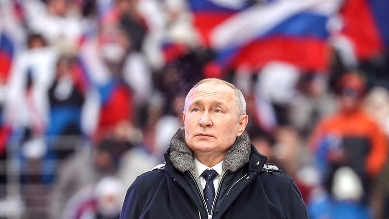 Vladimir Putin helmikuussa 2023.