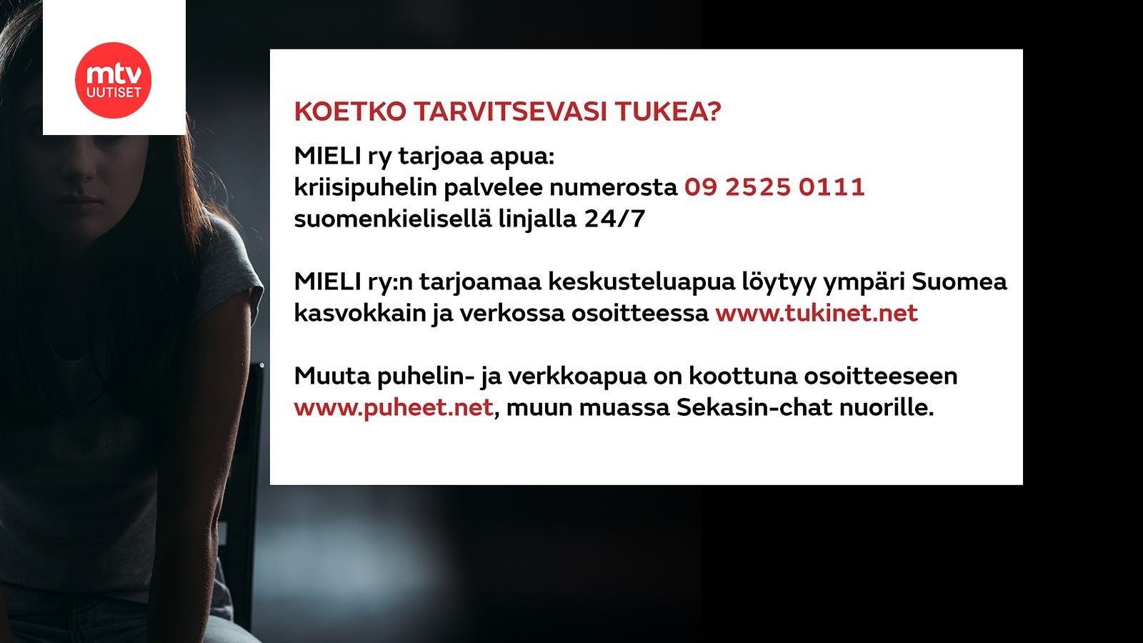 Yhä nuoremmat painivat vakavien mielenterveysongelmien kanssa – näin paljon  itsetuhoisuus työllistää Suomen poliisia 