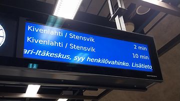 MTV Siilitien metroasemalla Helsingissä on tapahtunut raideliikenneonnettomuus.