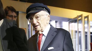 Hungarian-born US lawyer and  investigator of Nazi war crimes after World War II, Benjamin B. Ferencz, attends the opening of the 1st Congress of Universal Jurisdiction in the 21st Century, organized by Baltasar Garzon International Foundation (FIBGAR) in Madrid, Spain, 20 May 2014. 