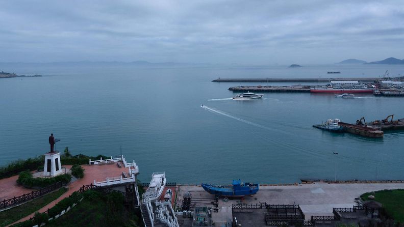 Taiwanin Nagan saaren satama 10. huhtikuuta.